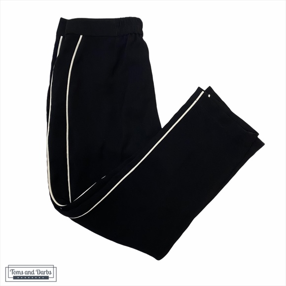 Topshop Black Trouser With White Lining - Picture 5 of 8